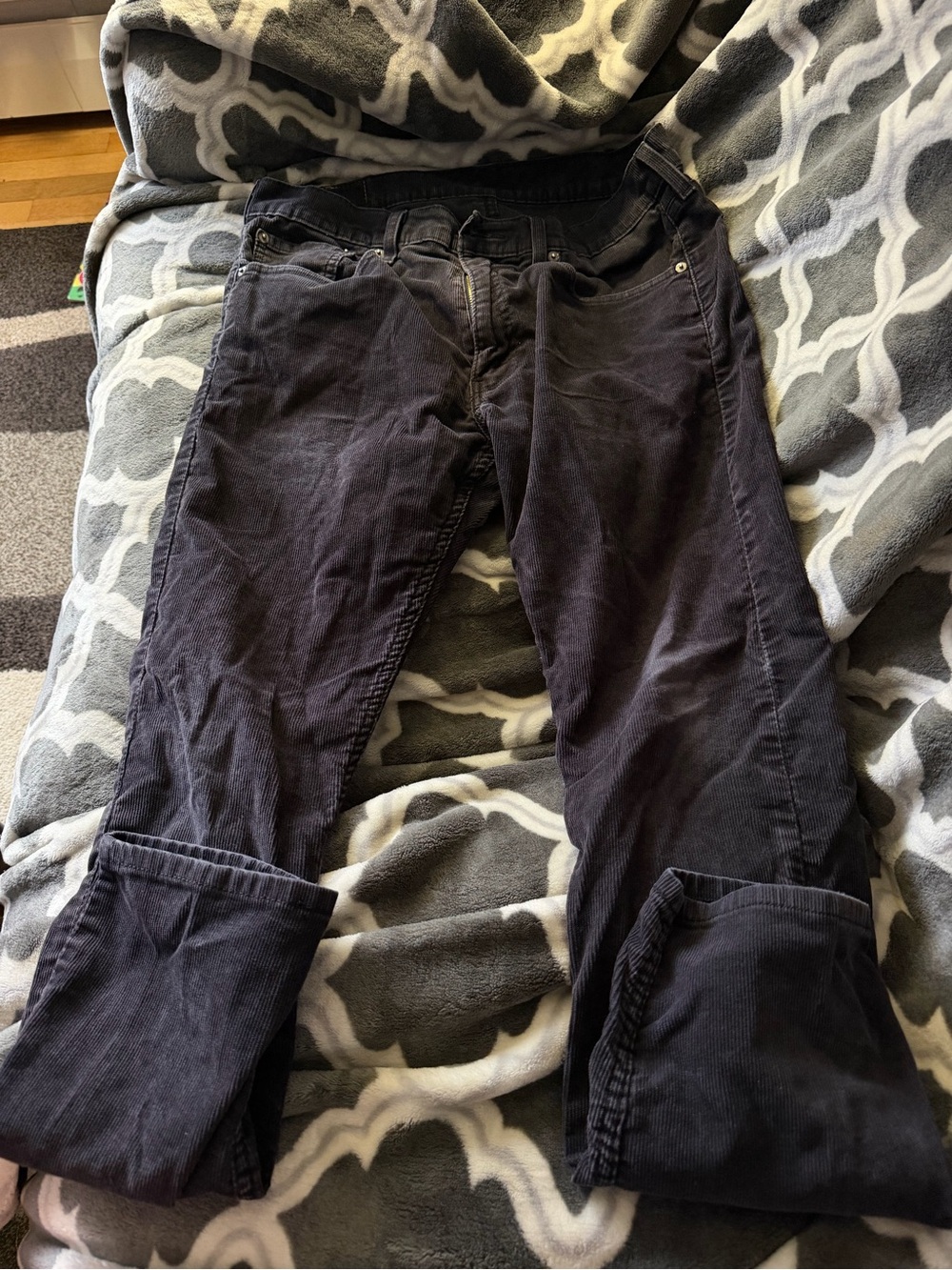 Levi's Charcoal Corduroy Pants